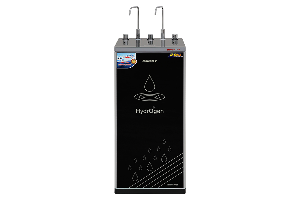 Máy lọc nước RO nóng nguội lạnh Sanaky Inverter VH202HY3 11 lõi Màu Trắng - Đen