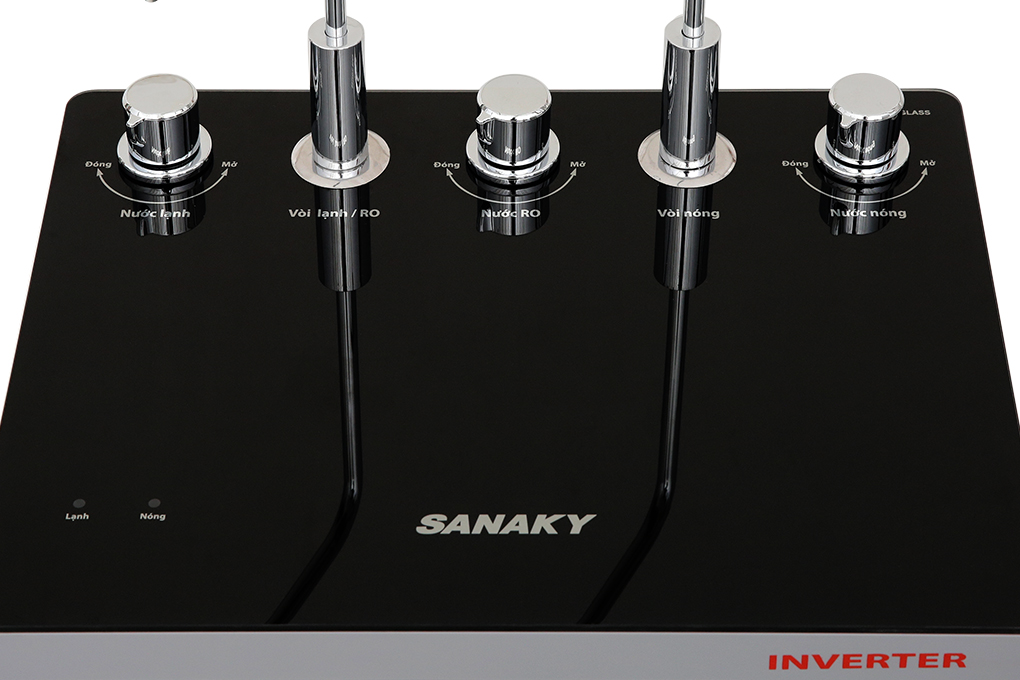 Máy lọc nước RO nóng nguội lạnh Sanaky Inverter VH202HY3 11 lõi Màu Trắng - Đen