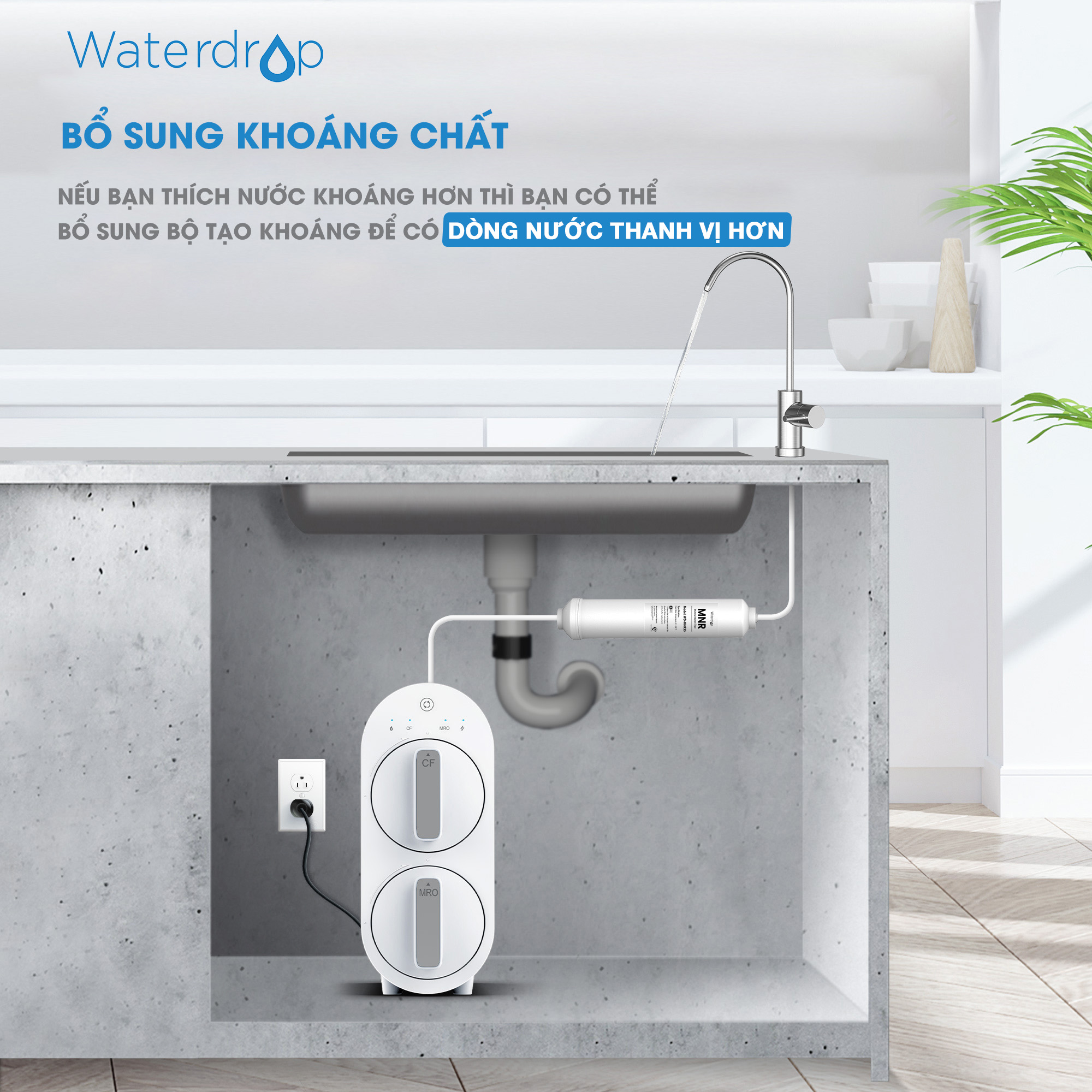 Máy lọc nước RO Waterdrop WD-G2-W - Chức năng