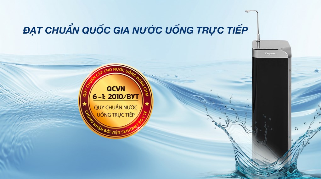 Máy lọc nước RO Hydrogen nguội lạnh Kangaroo Waterfall KG100EW 7 lõi