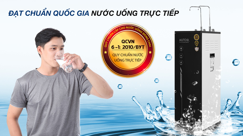 Máy lọc nước RO nóng nguội lạnh Mutosi MP-S1011 10 lõi - Nước đạt chuẩn Máy lọc nước RO nóng nguội lạnh Mutosi MP-S1011 10 lõi - Nước đạt chuẩn