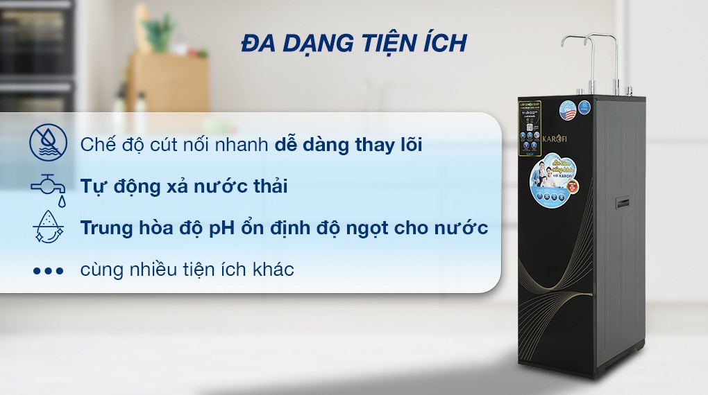 Máy lọc nước RO nóng nguội Karofi KAH-X29 11 lõi