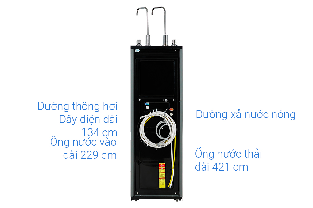 Máy lọc nước RO nóng nguội Karofi KAH-X29 11 lõi Màu Đen