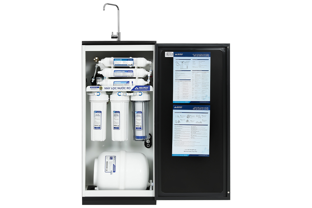 Máy lọc nước RO Hòa Phát HWR1B 1022 10 lõi Màu Đen