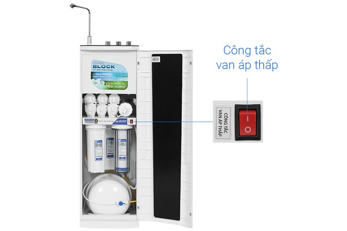 Máy lọc nước RO nóng nguội lạnh Hydrogen Hòa Phát HWBS1A 1021 10 lõi Màu Trắng
