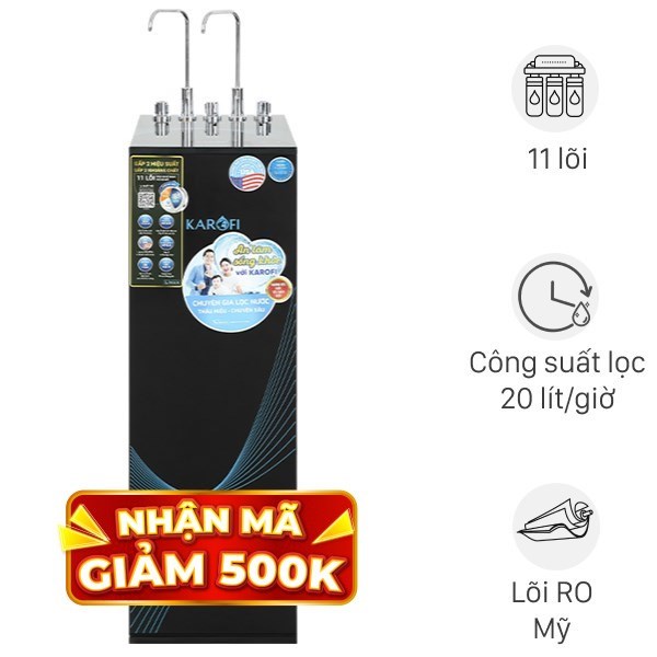 Máy lọc nước RO nóng nguội lạnh Karofi KAD-X56 11 lõi