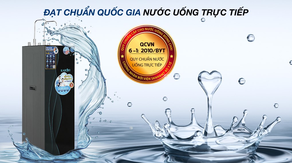 Máy lọc nước RO nóng nguội lạnh Hydrogen Karofi KAD-X68 11 lõi - 5