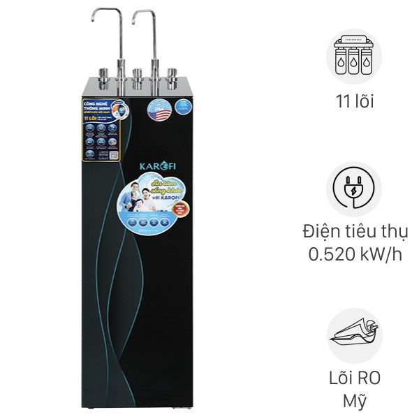 Máy lọc nước RO nóng nguội lạnh Karofi KAD-X68 11 lõi