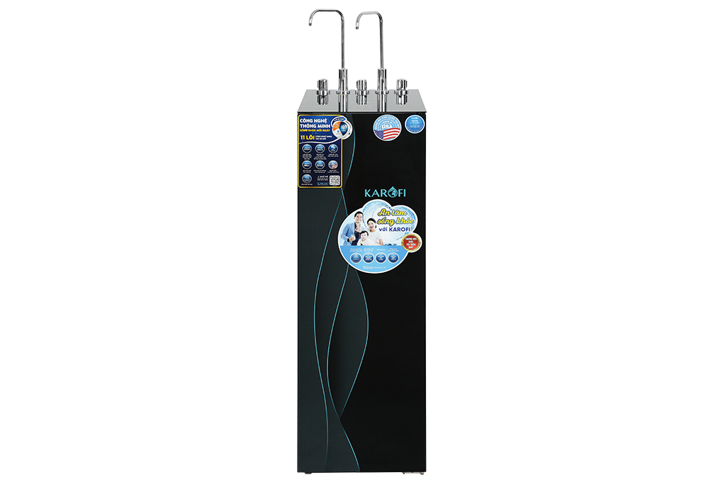 Máy lọc nước RO nóng nguội lạnh Hydrogen Karofi KAD-X68 11 lõi Màu Đen
