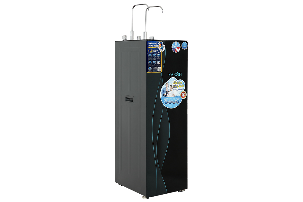 Máy lọc nước RO nóng nguội lạnh Hydrogen Karofi KAD-X68 11 lõi Màu Đen