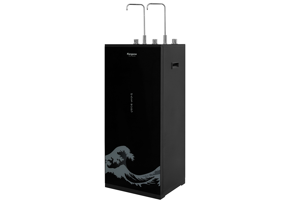 Máy lọc nước RO nóng nguội lạnh Hydrogen Kangaroo KG10A12 10 lõi Màu Đen