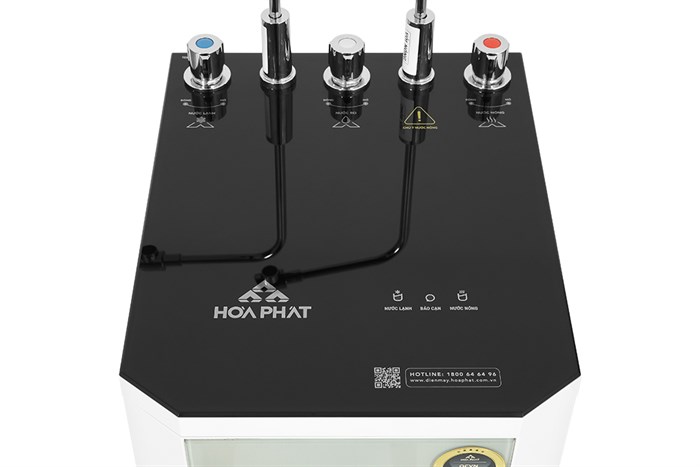 Máy lọc nước RO nóng nguội lạnh Hydrogen Hòa Phát HPN635 10 lõi Màu Trắng