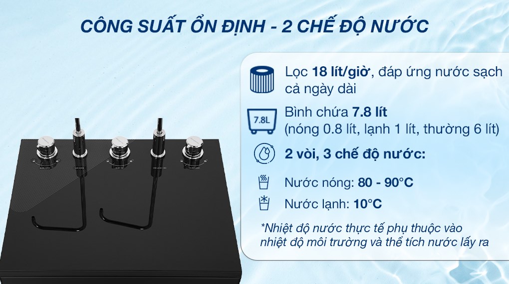Máy lọc nước RO nóng nguội lạnh Kangaroo KG10A17 10 lõi