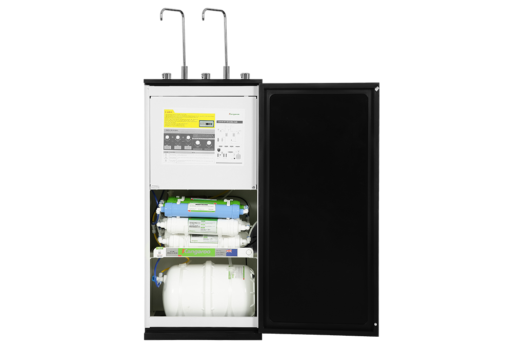Máy lọc nước RO nóng nguội lạnh Kangaroo KG10A17 10 lõi Màu Đen