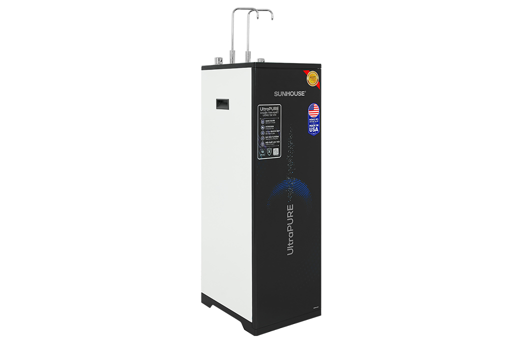 Máy lọc nước RO nóng nguội lạnh Sunhouse UltraPURE SHA76622KL 10 lõi - Công suất, dung tích
