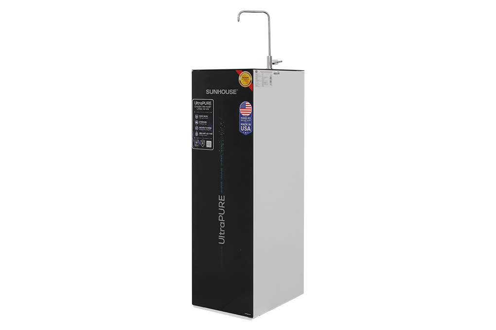 Máy lọc nước RO Hydrogen Sunhouse UltraPURE SHA8891KL 10 lõi Màu Đen