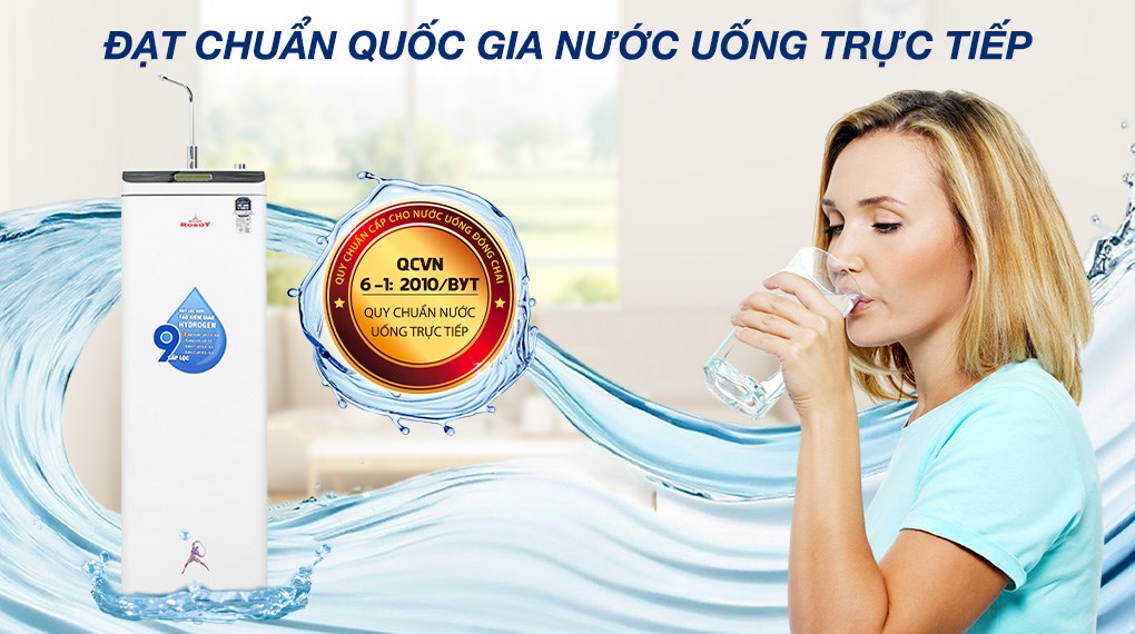 Máy lọc nước RO Hydrogen ROBOT HydroMega-9X 9 lõi