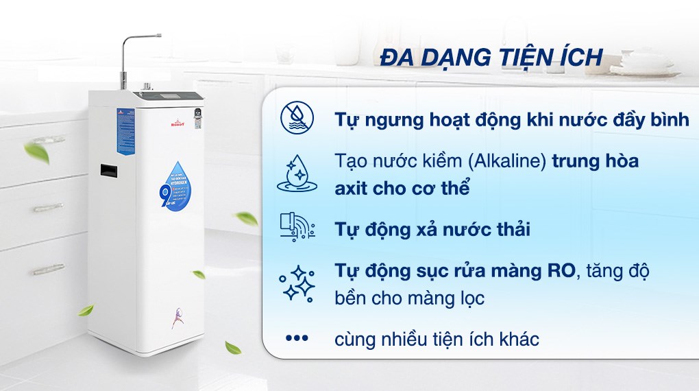 Máy lọc nước RO Hydrogen ROBOT HydroMega-9X 9 lõi