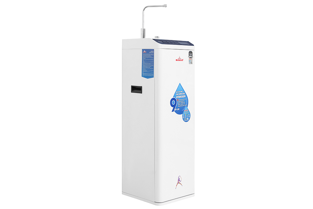 Máy lọc nước RO nóng nguội Hydrogen ROBOT HydroMegaPlus-9X 9 lõi Màu Trắng