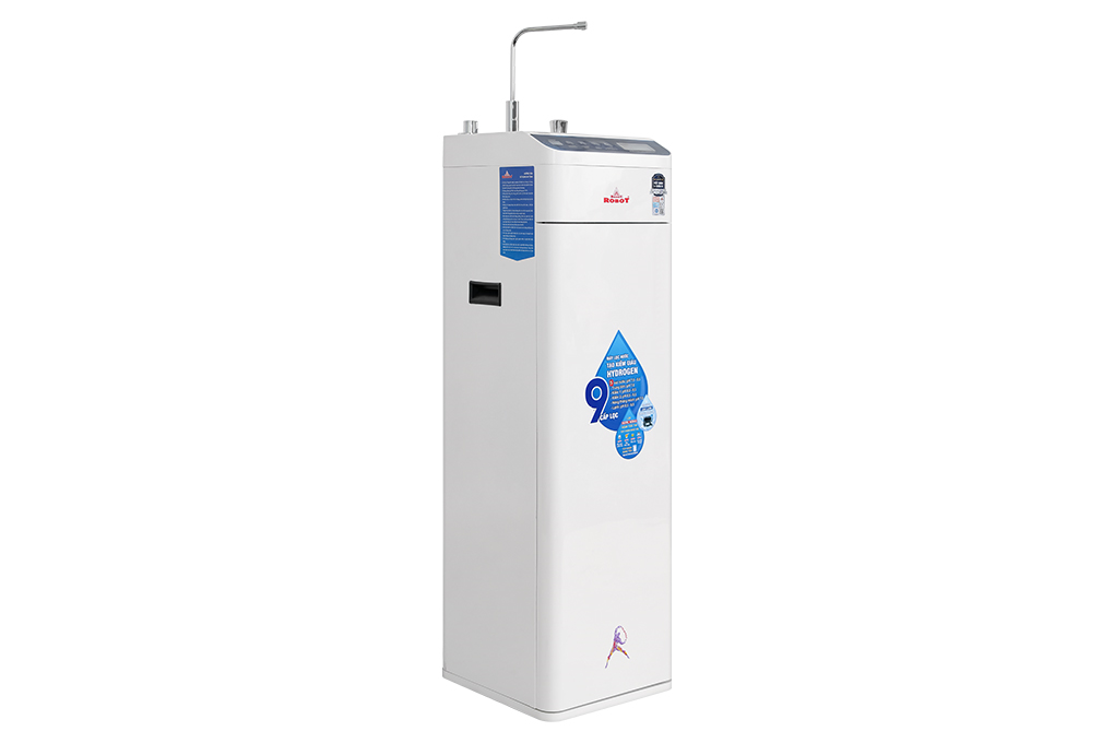 Máy lọc nước RO nóng nguội lạnh Hydrogen ROBOT HydroElite-9X 9 lõi Màu Trắng