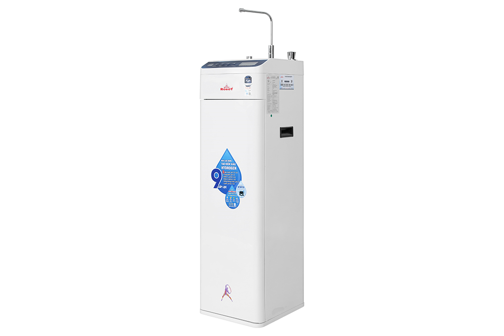 Máy lọc nước RO nóng nguội lạnh Hydrogen ROBOT HydroElite-9X 9 lõi Màu Trắng