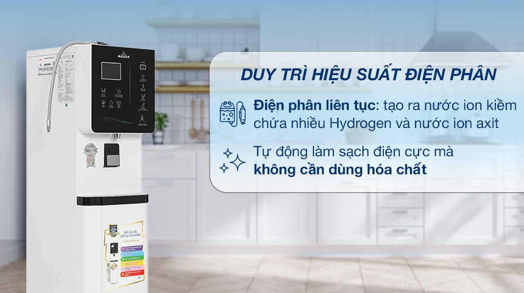 Máy lọc nước điện giải ion kiềm nóng nguội lạnh ROBOT IonKing 711X 7 tấm điện cực