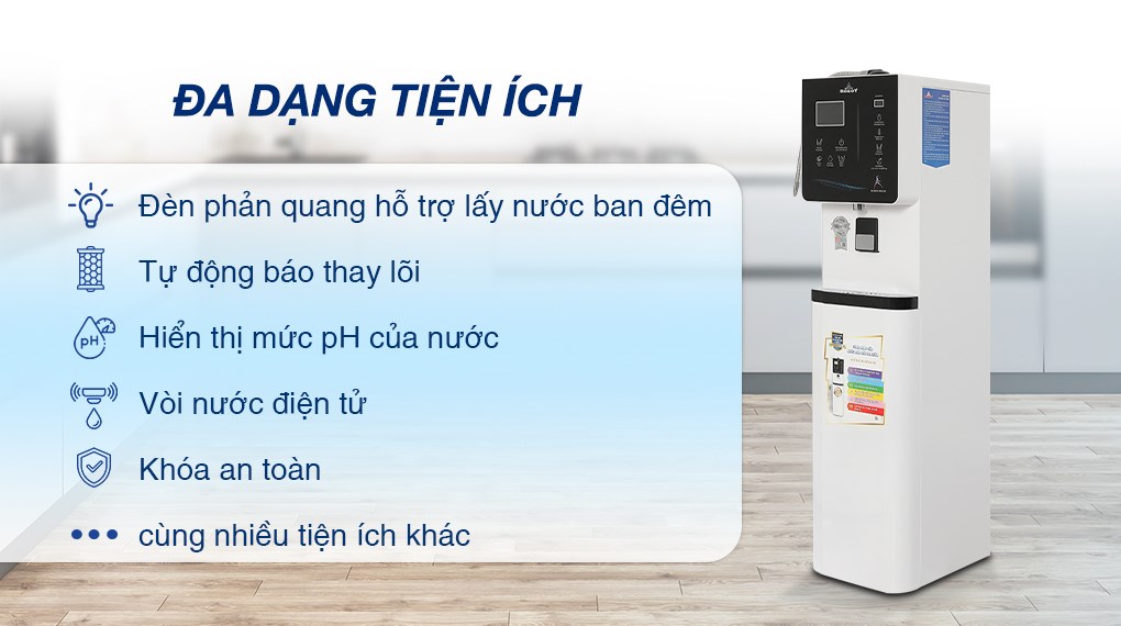 Máy lọc nước điện giải ion kiềm nóng nguội lạnh ROBOT IonKing 912X 9 tấm điện cực