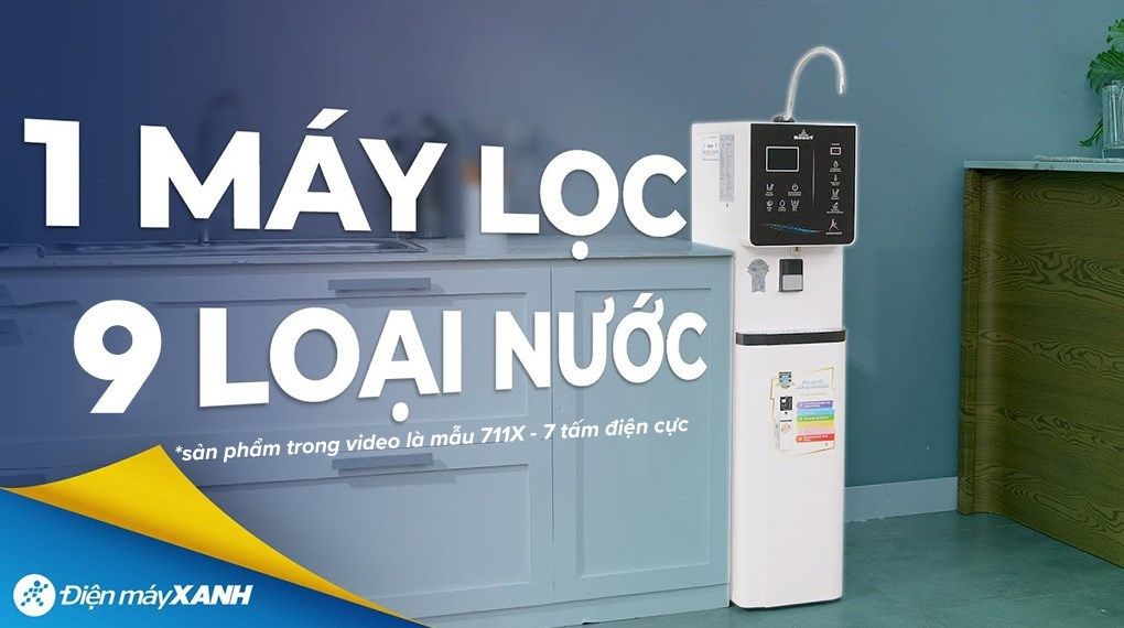 Máy lọc nước điện giải ion kiềm nóng nguội lạnh ROBOT IonKing 912X 9 tấm điện cực
