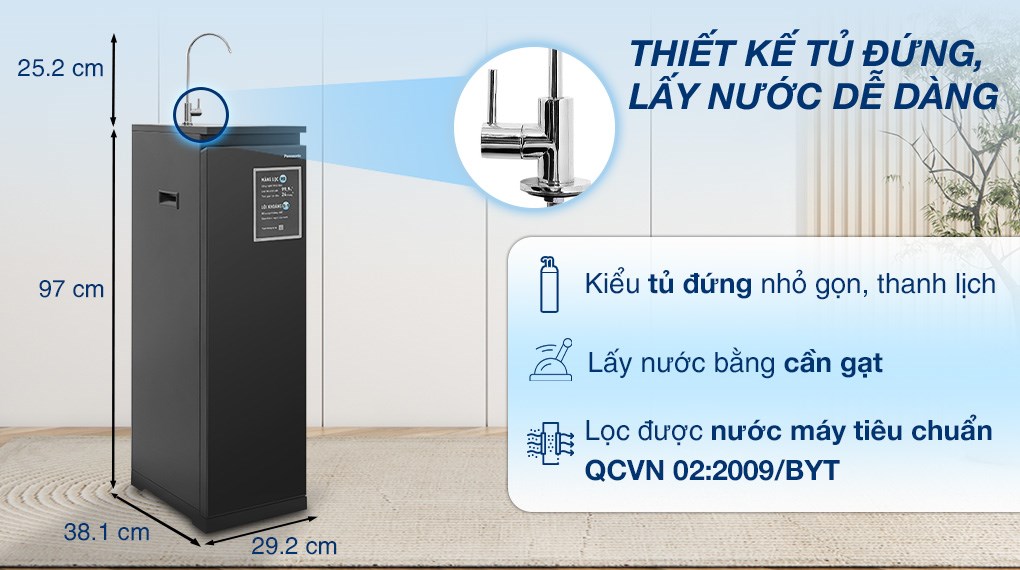 Máy lọc nước RO Panasonic TK-CA811K-VN 6 lõi