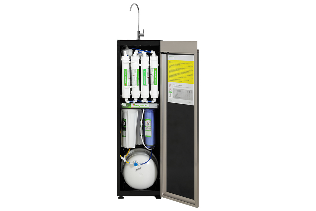 Máy lọc nước RO Hydrogen Kangaroo Sumire KG12HA 12 lõi Màu Đen