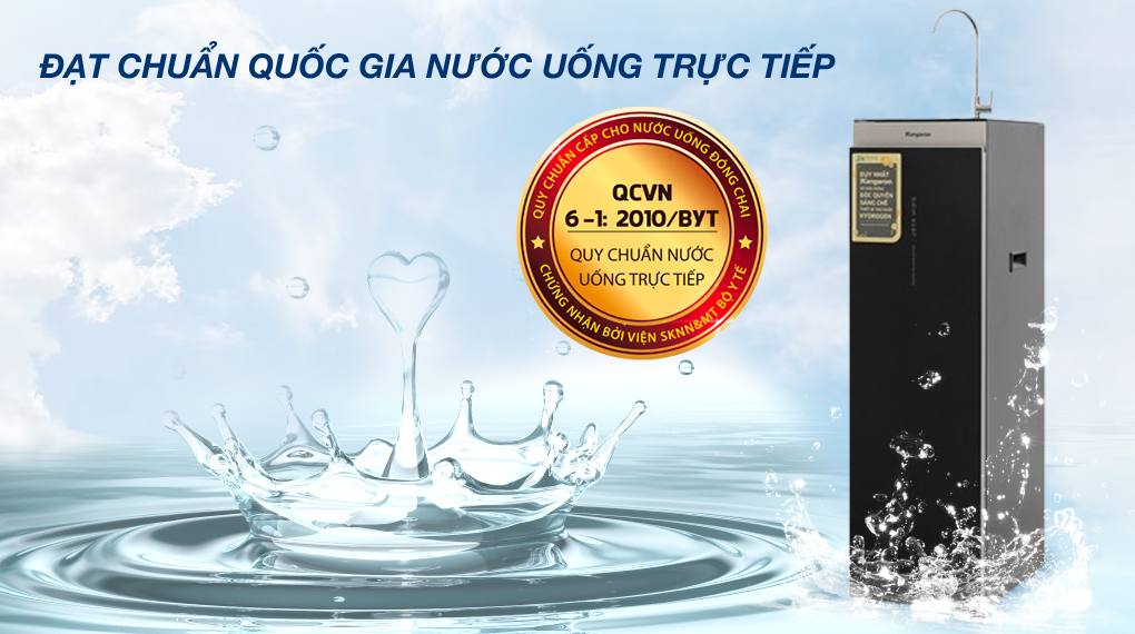 Máy lọc nước RO Hydrogen Kangaroo KG12HA 12 lõi - Nước đạt chuẩn Máy lọc nước RO Hydrogen Kangaroo KG12HA 12 lõi - Nước đạt chuẩn