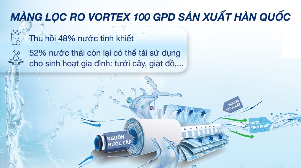 Máy lọc nước RO nóng nguội lạnh Hydrogen Kangaroo Sumire KG12A6 12 lõi