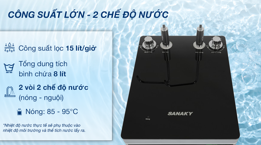 Máy lọc nước RO nóng nguội Sanaky VH-5020VD 11 lõi