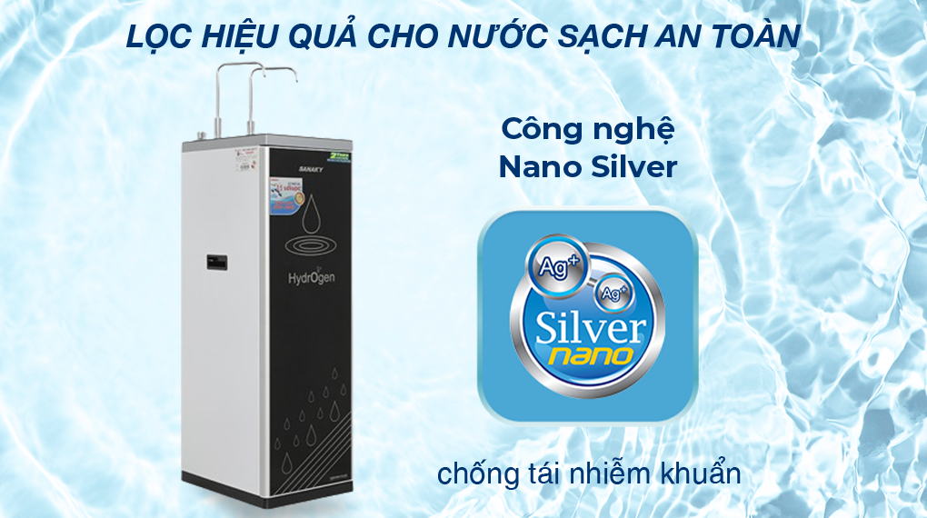 Máy lọc nước RO nóng nguội Sanaky VH-5020VD 11 lõi