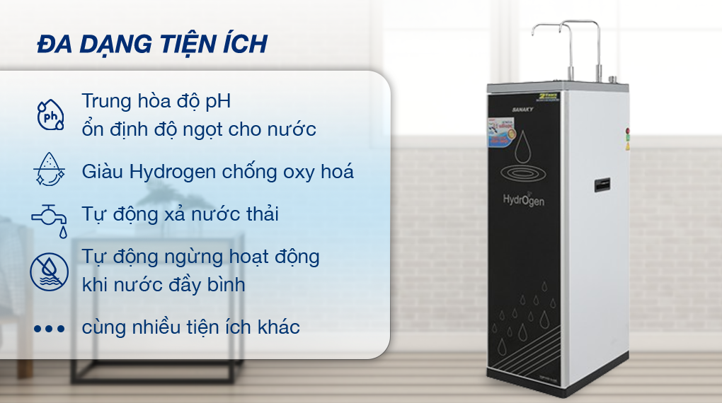 Máy lọc nước RO nóng nguội Sanaky VH-5020VD 11 lõi