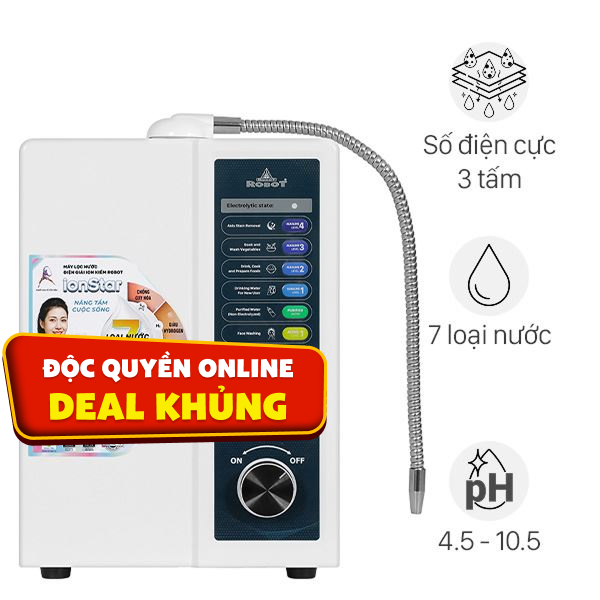 Máy lọc nước điện giải ion kiềm ROBOT IonStar 3X