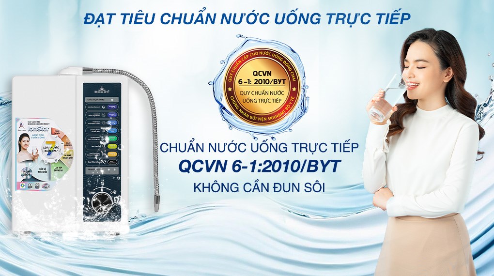 Máy lọc nước điện giải ion kiềm ROBOT IonStar 5X 5 tấm điện cực