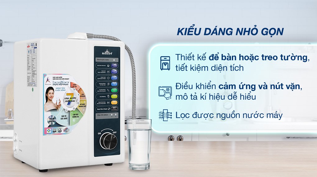Máy lọc nước điện giải ion kiềm ROBOT IonStar 9X 9 tấm điện cực