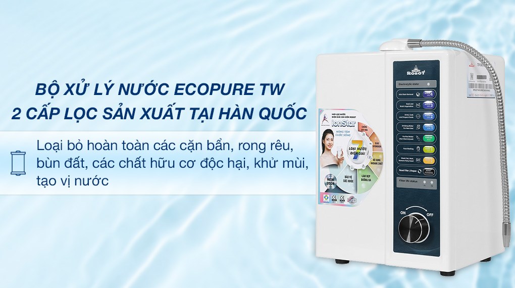 Máy lọc nước điện giải ion kiềm ROBOT IonStar 11X 11 tấm điện cực