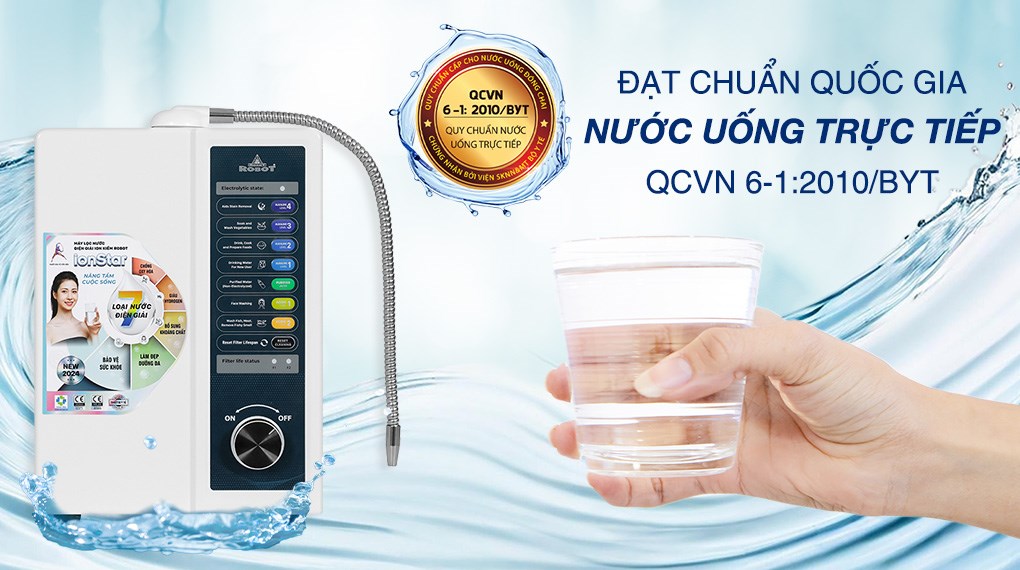 Máy lọc nước điện giải ion kiềm ROBOT IonStar 11X 11 tấm điện cực