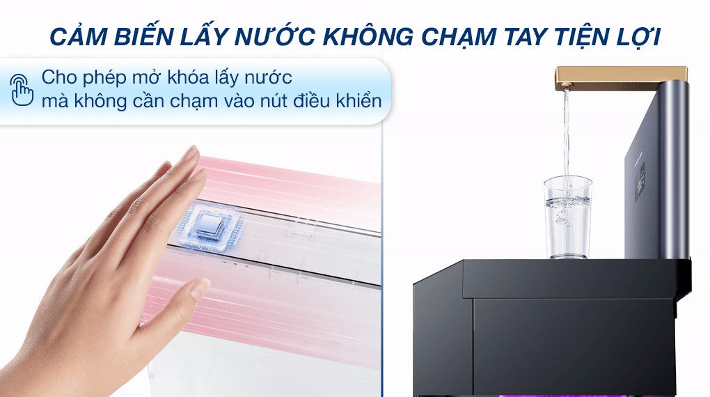 Máy lọc nước RO nóng nguội lạnh Hydrogen Toshiba TWP-W2398SVN(M) 10 lõi