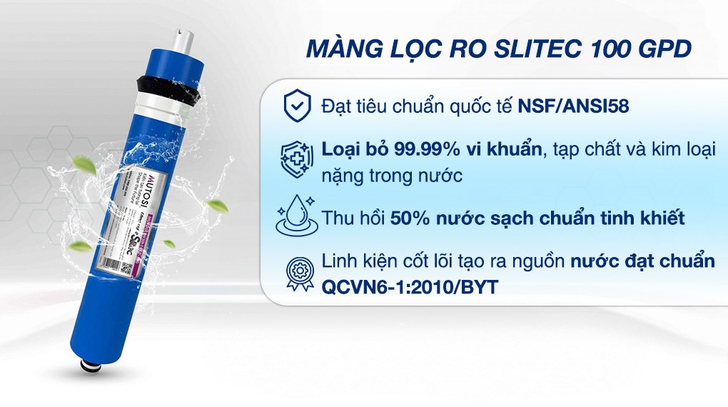 Máy lọc nước RO Hydrogen ion kiềm Mutosi MP-S1001H 10 lõi