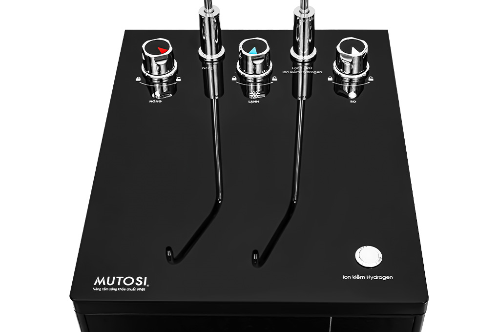 Máy lọc nước RO nóng nguội lạnh Hydrogen ion kiềm Mutosi MP-S1021H 10 lõi Màu Đen