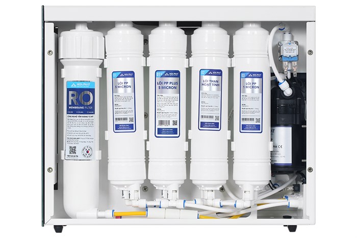 Máy lọc nước RO Hydrogen Hòa Phát HPU488 11 lõi Màu Trắng/Đen