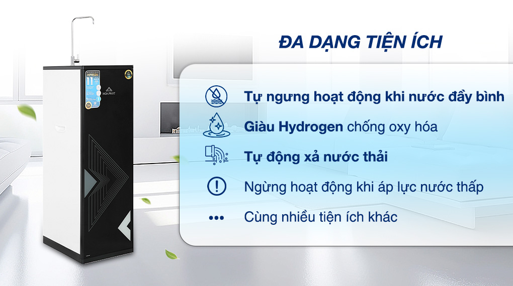 Tiện ích đa dạng - Máy lọc nước RO Hòa Phát HPR526 11 lõi