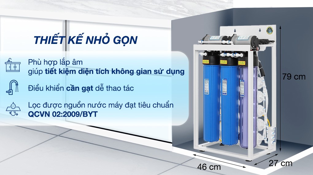 Máy lọc nước RO bán công nghiệp Hòa Phát HPT725 10 lõi