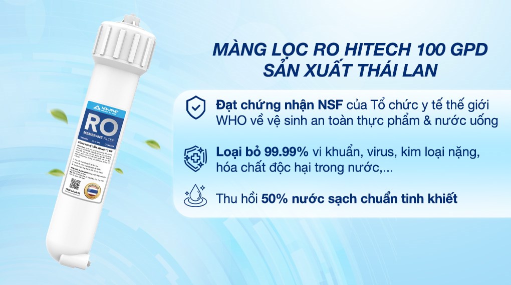 Máy lọc nước RO bán công nghiệp Hòa Phát HPT725 10 lõi