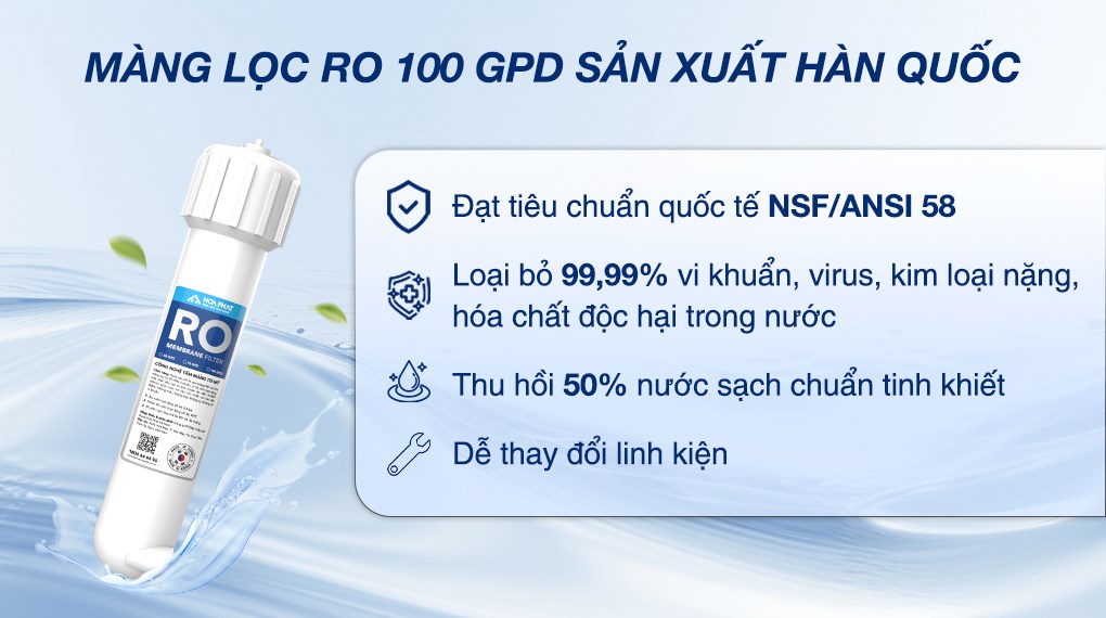 Máy lọc nước RO nóng nguội lạnh Hydrogen Hòa Phát HPN666 11 lõi
