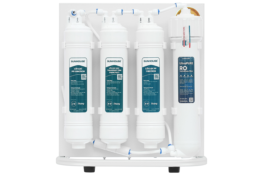 Máy lọc nước RO Hydrogen Sunhouse SHA8201KV 10 lõi Màu Trắng
