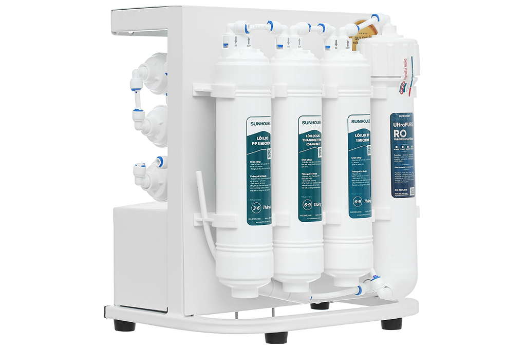 Máy lọc nước RO Hydrogen Sunhouse SHA8201KV 10 lõi Màu Trắng